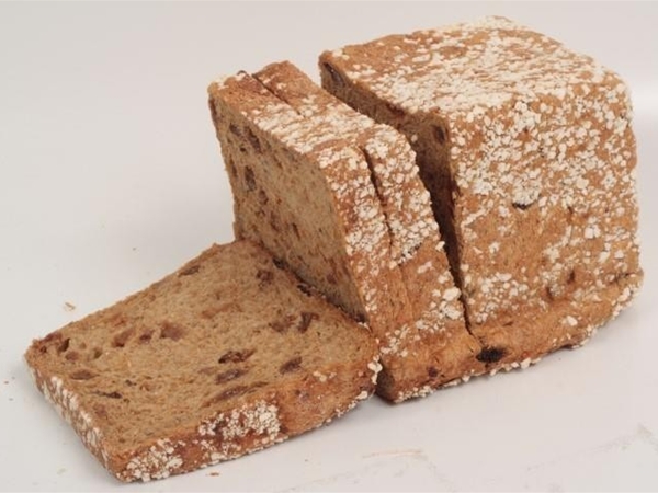 Volkoren rozijnenbrood