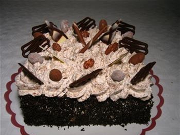 Chocolade slagroomtaart