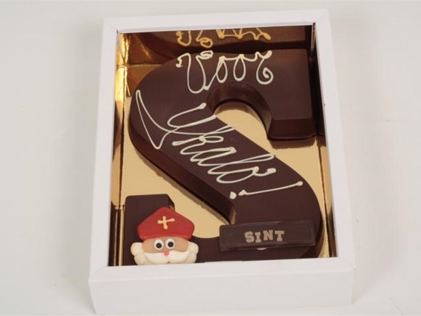 Chocolade letter met naam PUUR 200-g.&nbsp;letter: s