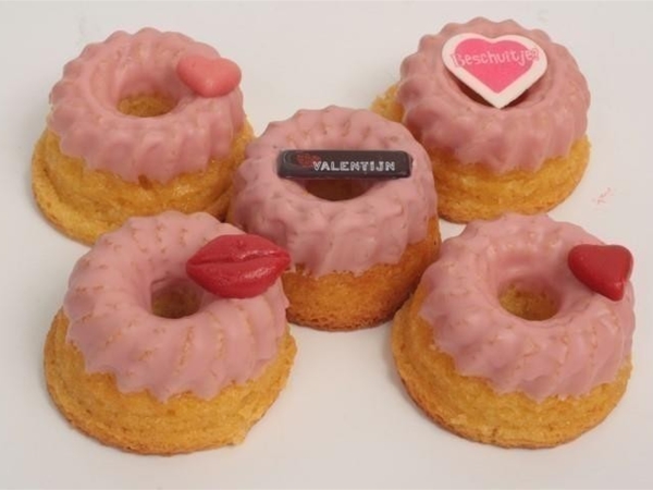 Valentijn mini tulbandjes 5 stuks