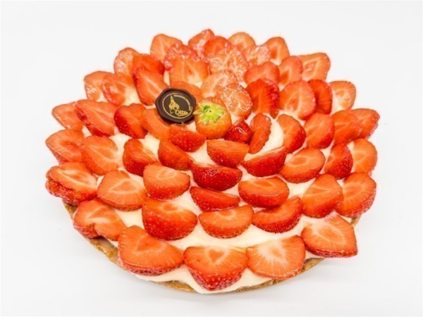 Aardbeien vlaai