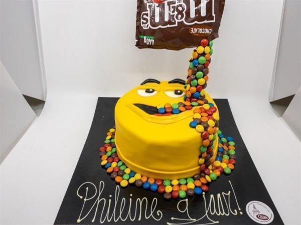 M&M taart